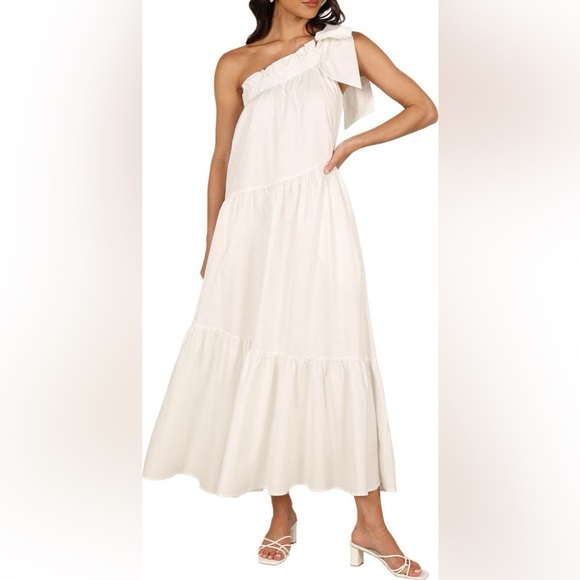 PETAL & PUP Ava One-Shoulder Cotton Maxi Dress ❤️NWT❤️IN STORES❤️ - Picture 1 of 4